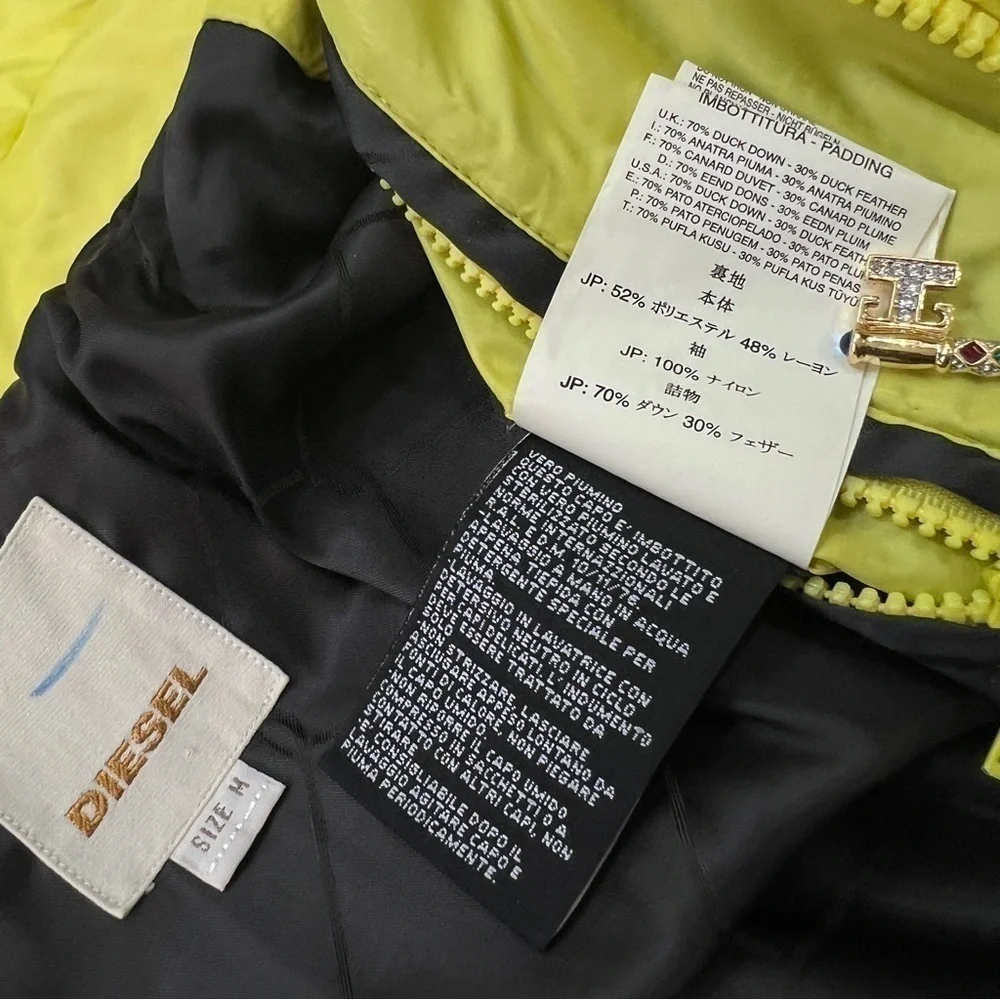 Y2K DIESEL DOWN PUFFER JACKET - Picture 15 of 16